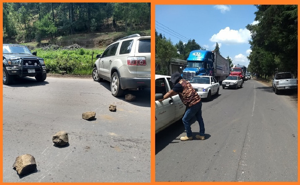 Este lunes habitantes de Uruapan bloquearon carreteras para demandar obra pública (+Fotos)