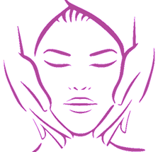 Gesichtsmassage , Erholung, Entspannung, Die Haut strahlt wieder,
