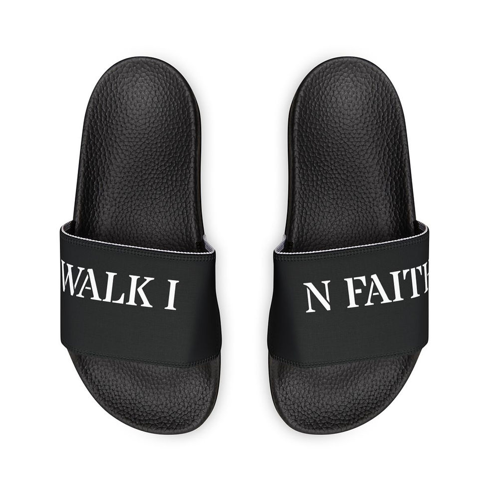 I Walk In Faith Removable Strap Sandals As seen View