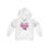 Thumbnail: Hugs & Kisses Unicorn White Hoodie Front View