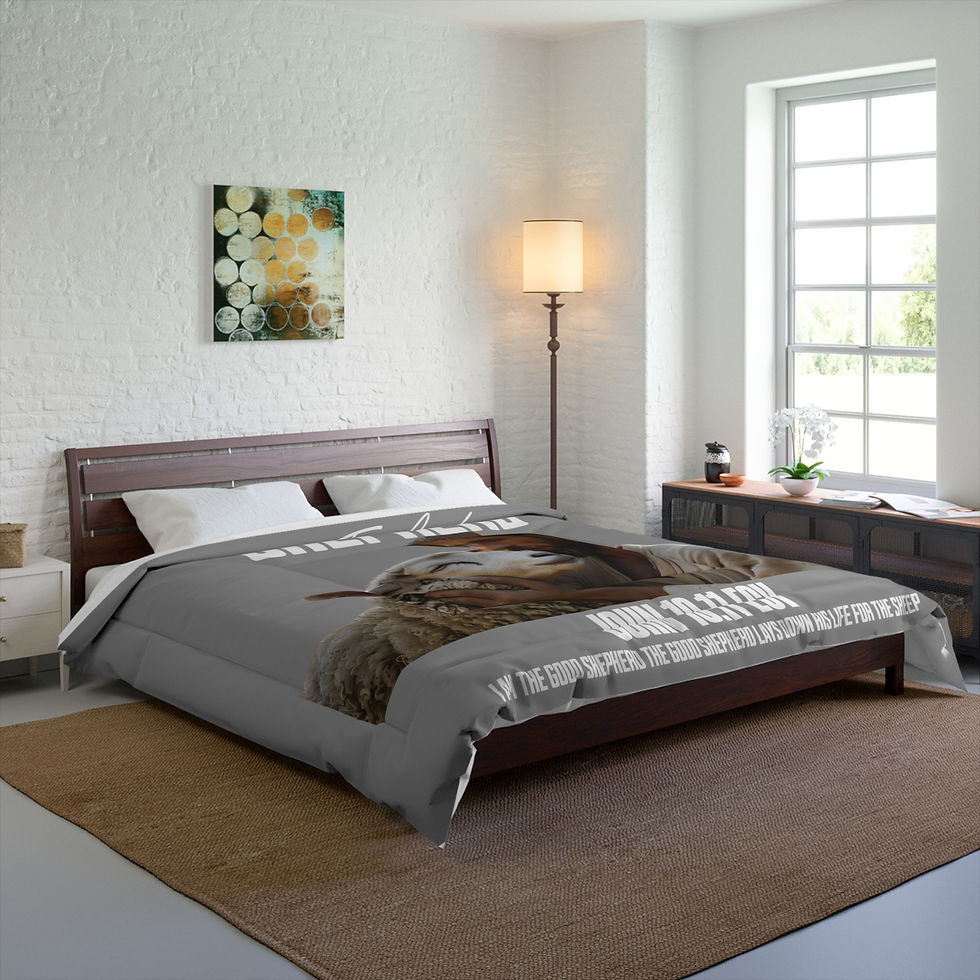 The Good Shepherd 104 x 88" Comforter Bedroom View