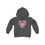 Thumbnail: Hugs & Kisses Unicorn Dark Heather Hoodie Front View