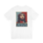 Jesus Pop Art White T-shirt Front View
