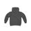Thumbnail: Hugs & Kisses Unicorn Dark Heather Hoodie Rear View