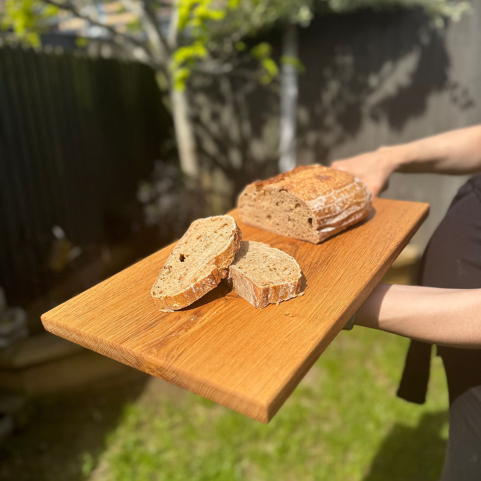 Thumbnail: Large Oak Paddle with a Handle - Oak Cheese, Bread And Serving Board