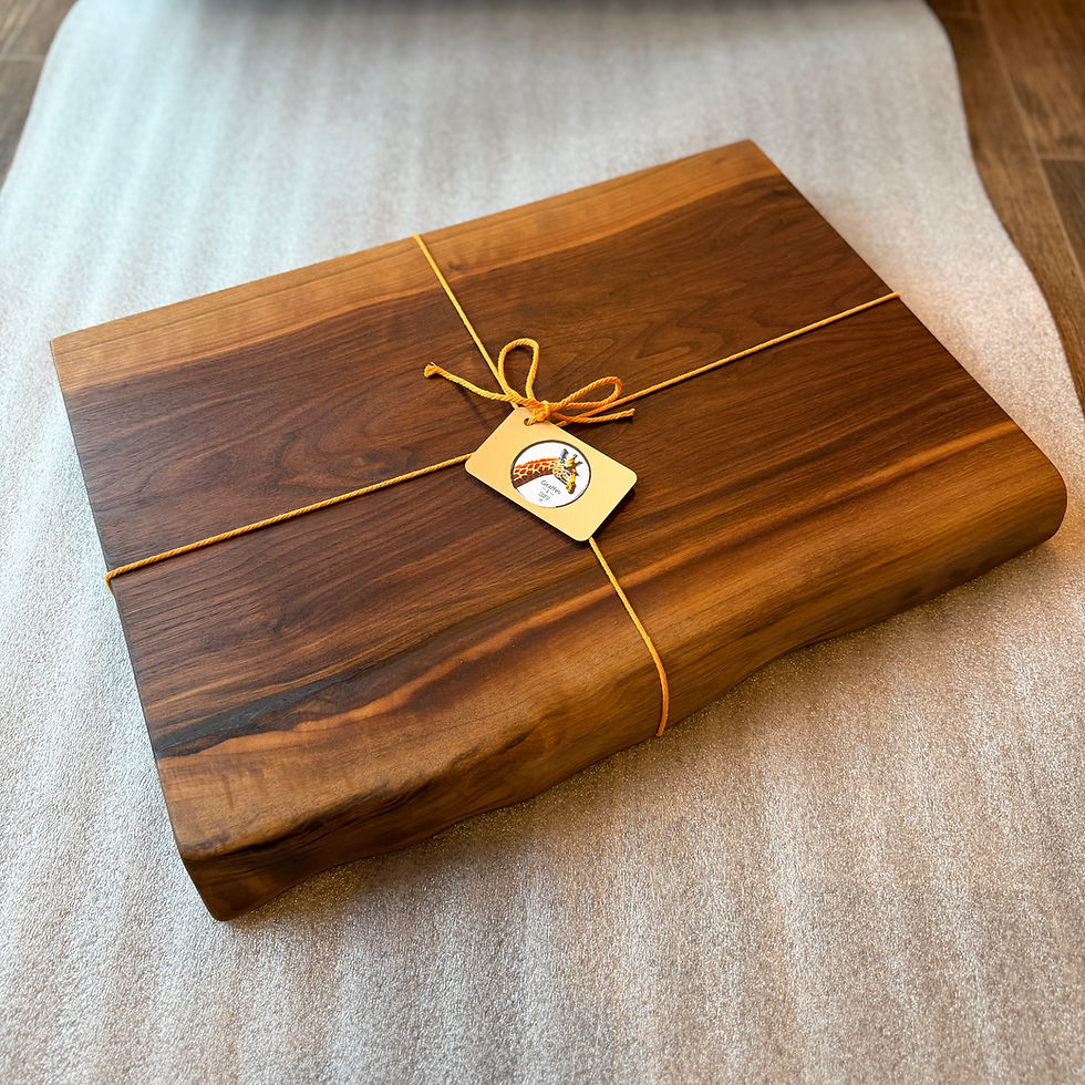 Thumbnail: Large Black Walnut Live Edge Chopping Board
