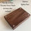 Thumbnail: Natural Walnut Soap Dish - Fine Black Walnut Soap Holder