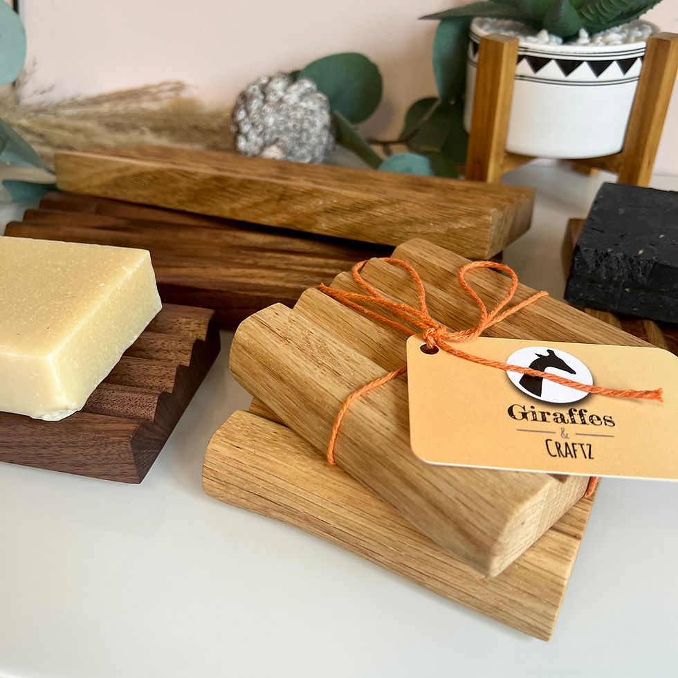 Thumbnail: Live Edge Oak Soap Dish - Large Natural Oak Soap Holder