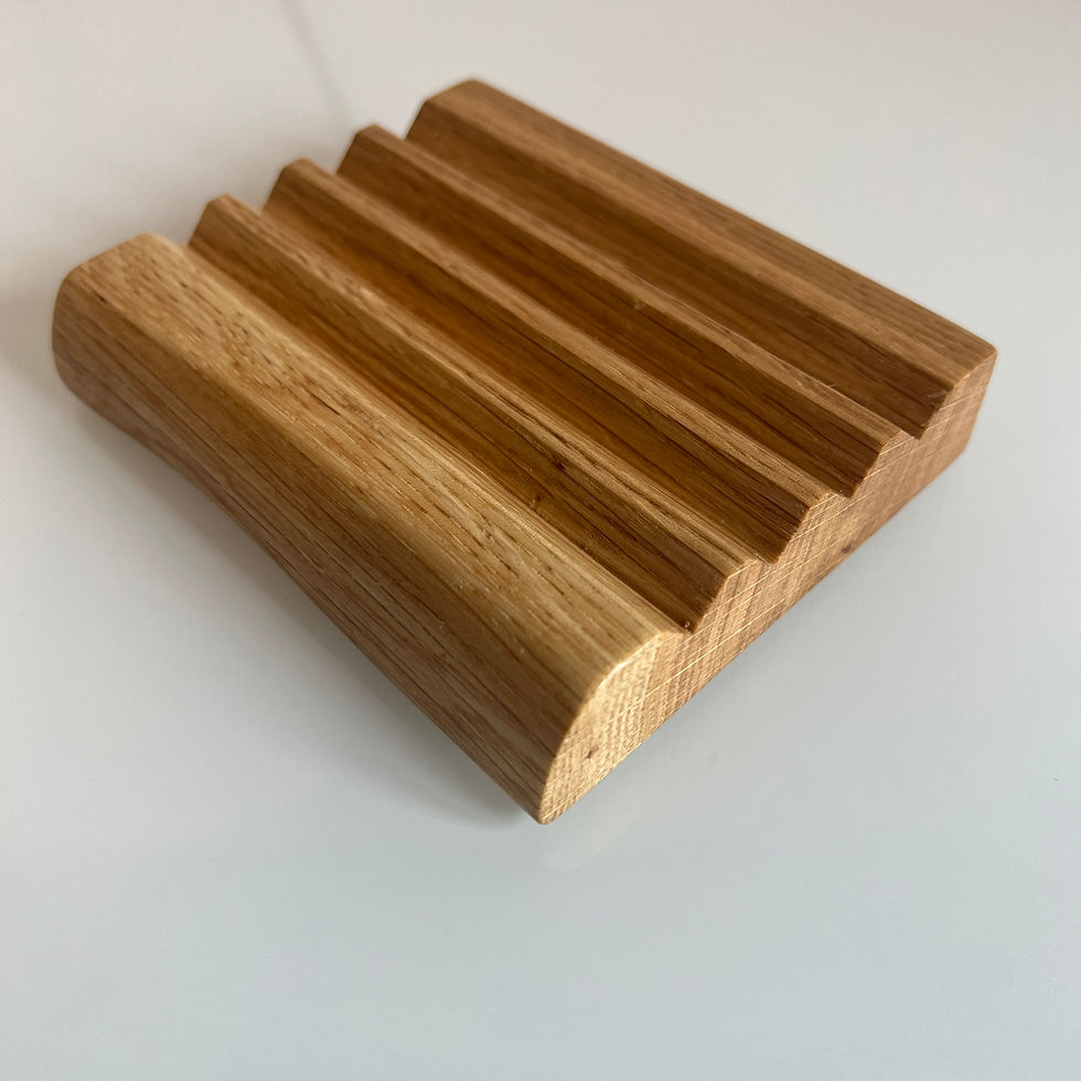 Thumbnail: Live Edge Oak Soap Dish - Large Natural Oak Soap Holder