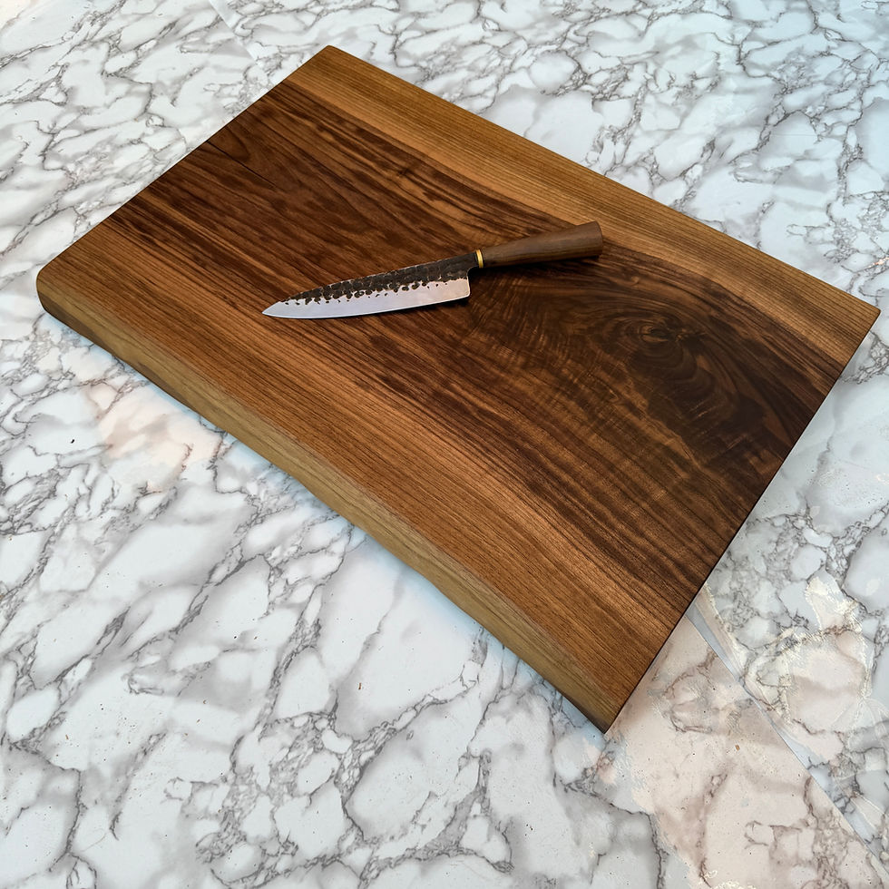 Thumbnail: Large Black Walnut Live Edge Chopping Board