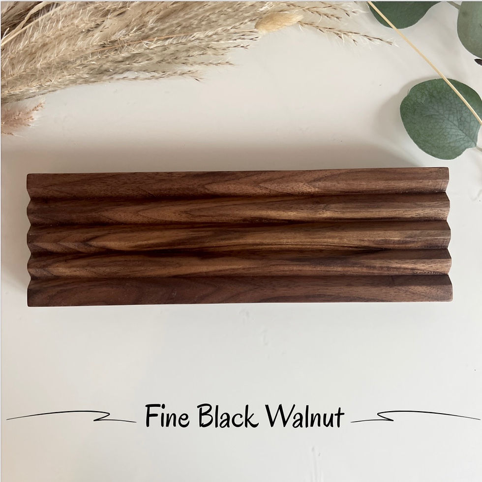 Thumbnail: Natural Walnut Soap Dish - Fine Black Walnut Soap Holder