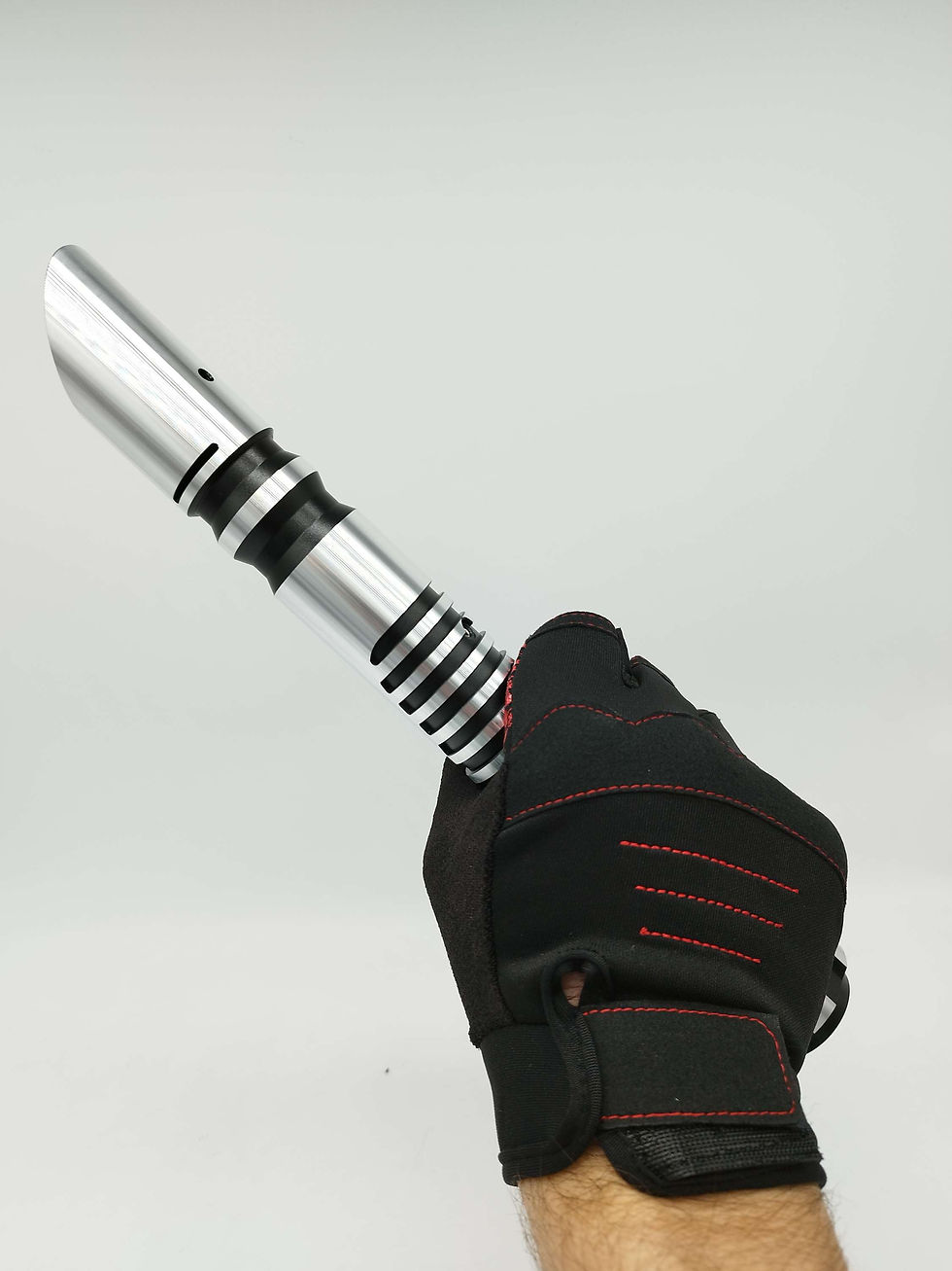 Miniature : GANTS DE MAINTIEN POUR COMBAT AU SABRE LASER ROUGE ET NOIR