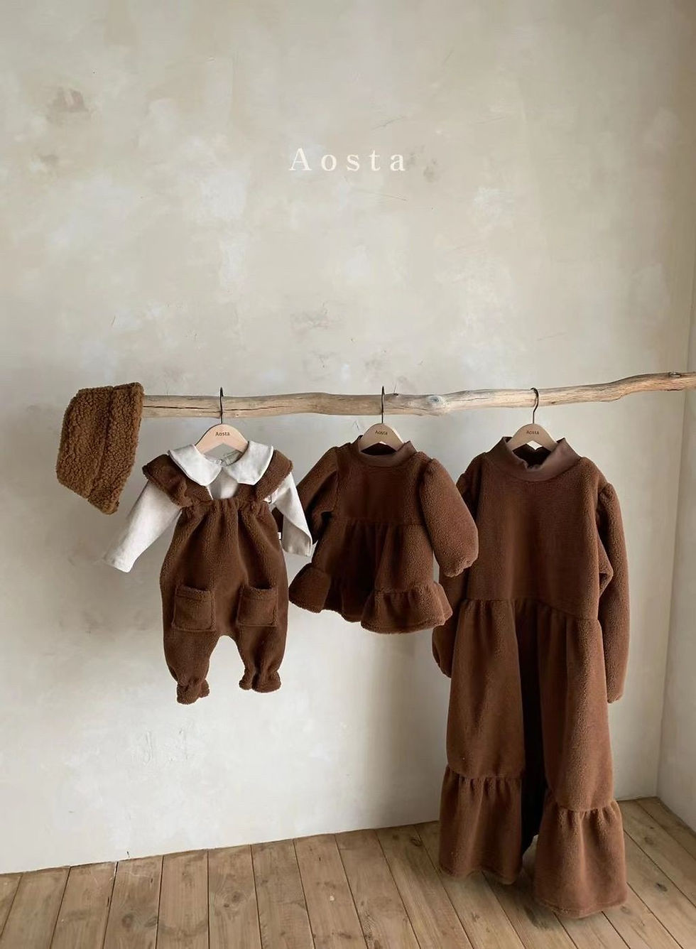 縮圖：親子系列 毛呢蛋糕洋裝