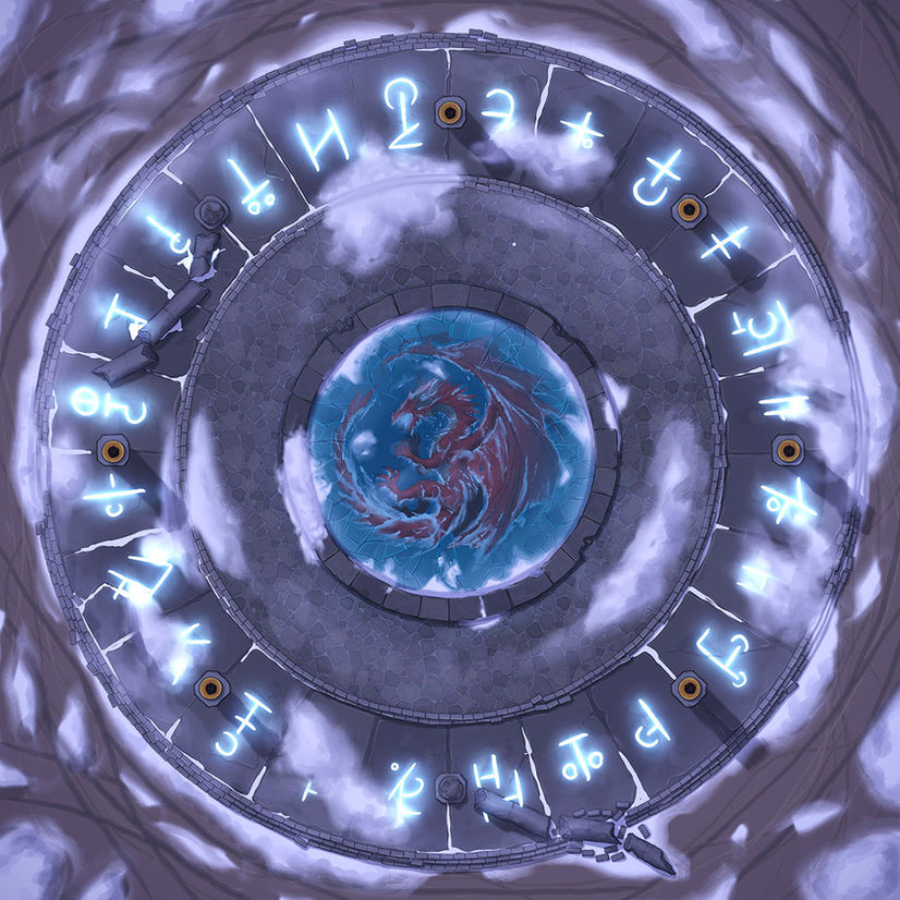 frozen-dragon-dnd-dark-purple-runes