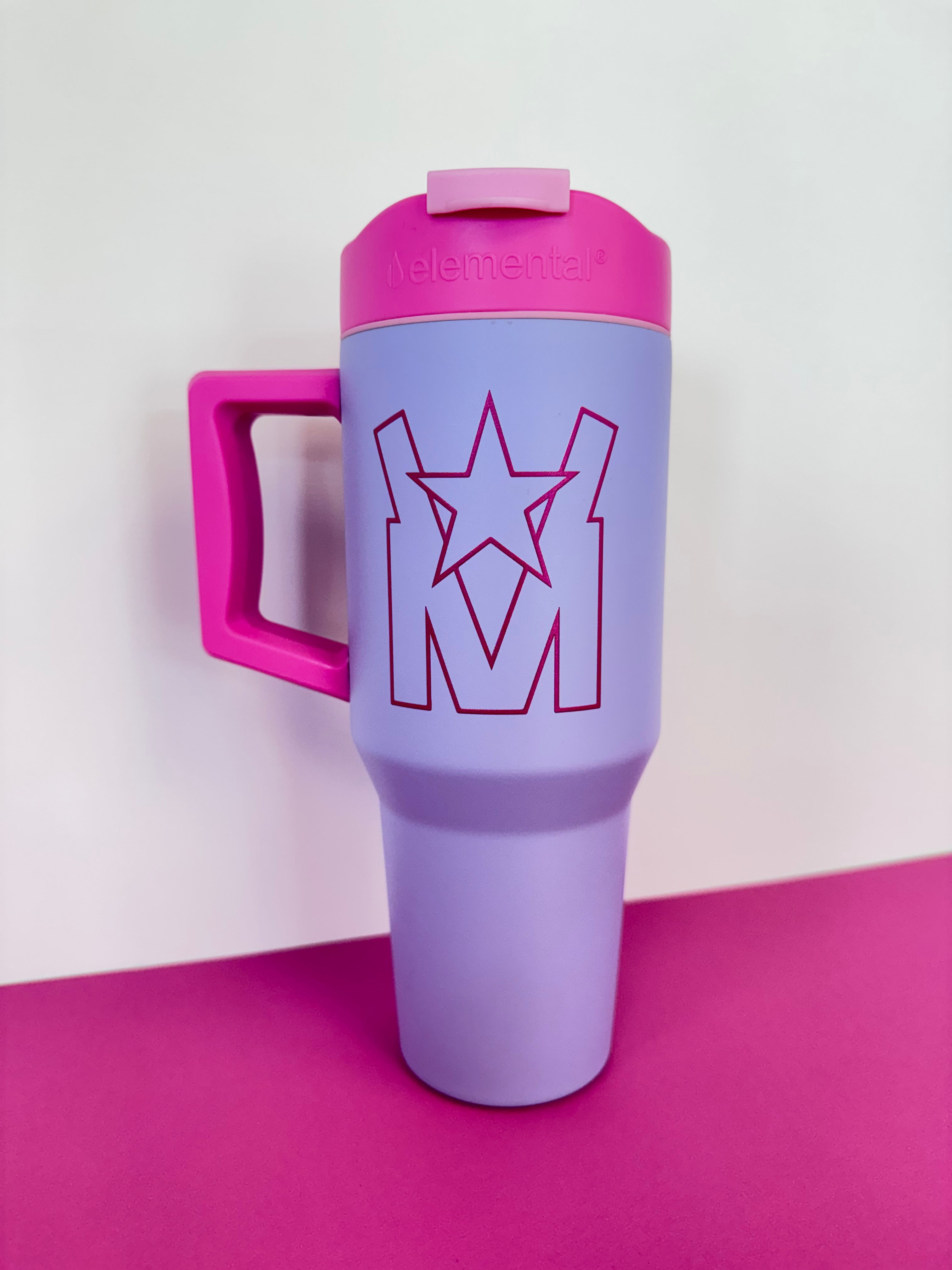 32oz Lilac Tie Dye Tumbler