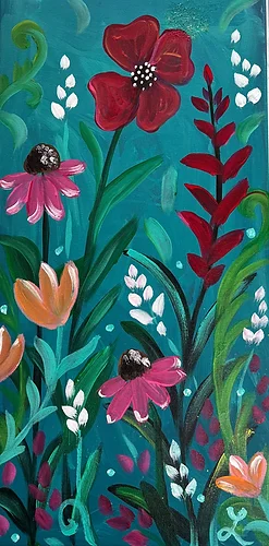 Spring Flowers Paint Night