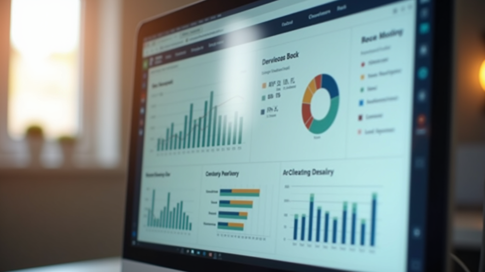 Close-up view of a computer screen showing donor journey analytics dashboard