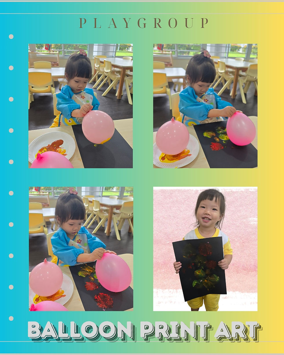 How Balloon Painting Activities Support Creativity and Early Learning in Tampines Preschool Children