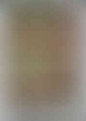 A cute child joyfully creating a Hari Raya crescent moon craft under festive decorations.