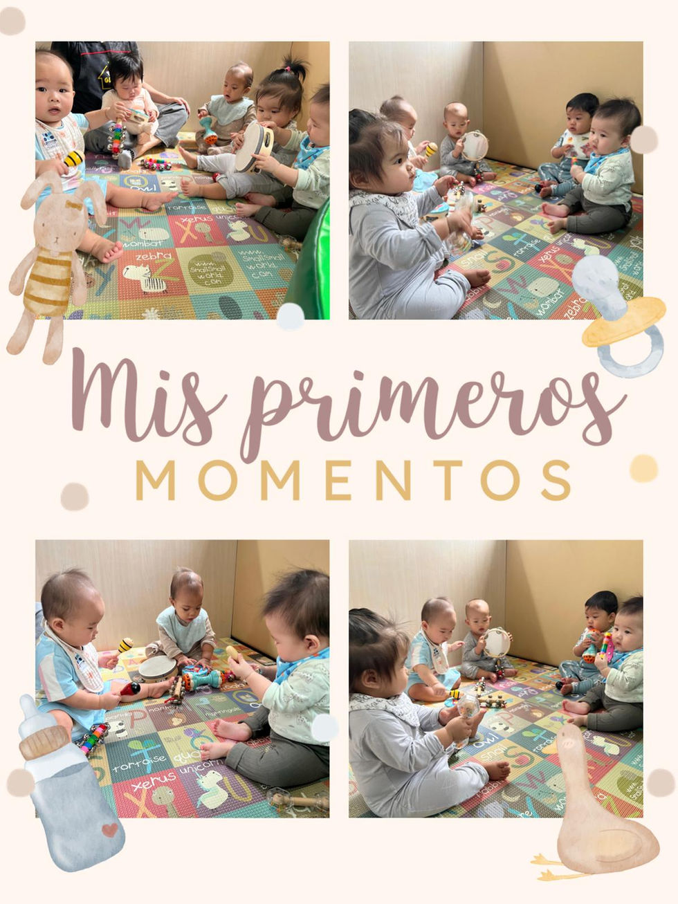 Babies sharing their first moments of play and discovery together. 👶🧸
