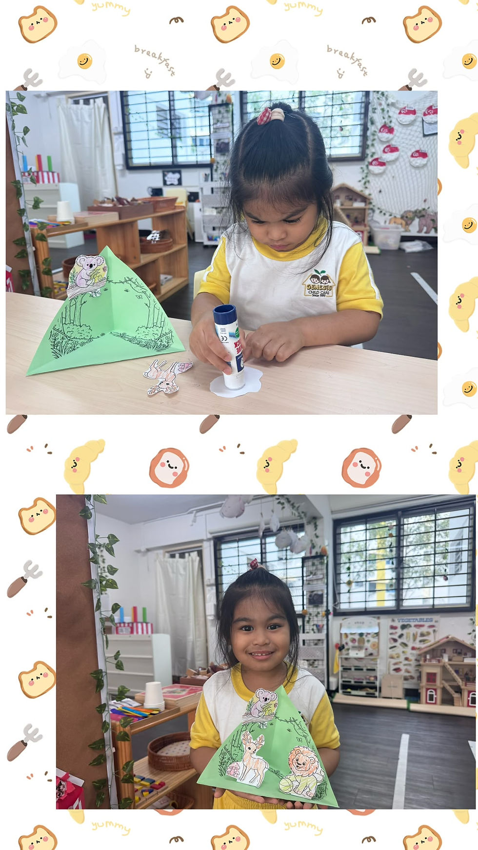 Creative learning at Tampines preschooler