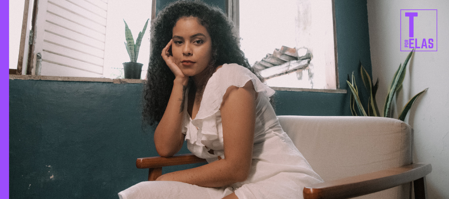 A cantora baiana Rachel Reis em foto de Matheus Pirajá