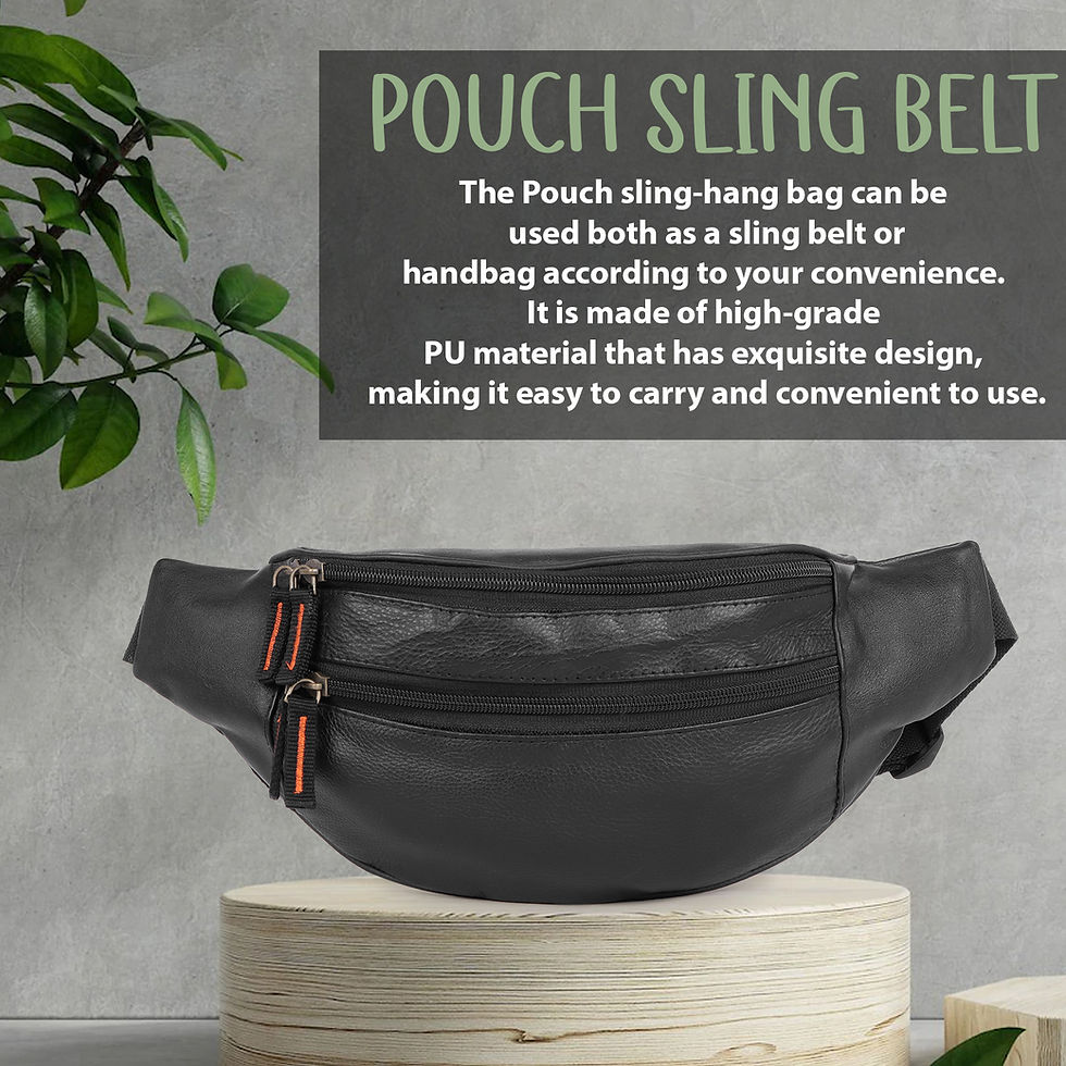 Thumbnail: Walletous Designer Leather Fanny Pack – Elegance on the Go