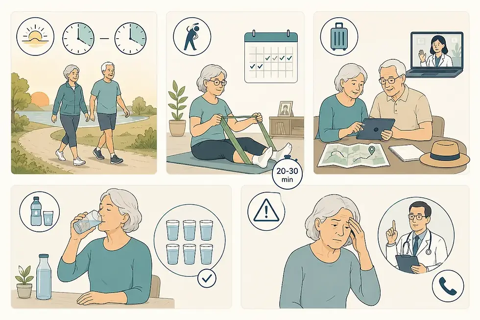 Für Menschen mit Parkinson und MS - Sommer tips