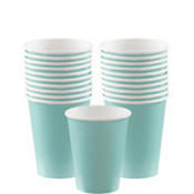 Robin's Egg Blue Paper Cups 8ct