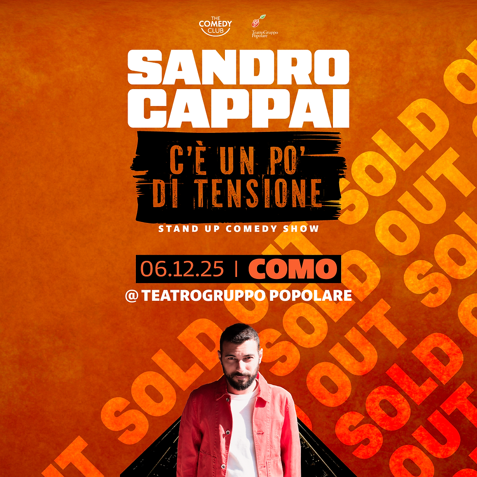 SANDRO CAPPAI "C'È UN PO' DI TENSIONE" LIVE @COMO (SOLD OUT)