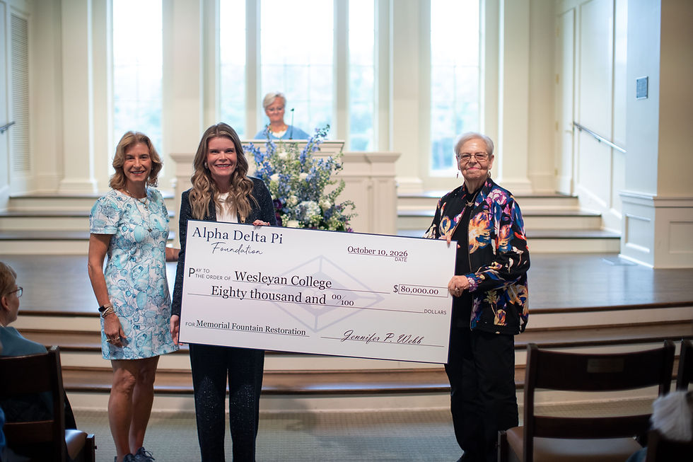 Alpha Delta Pi Marks 175 Years with $80,000 Gift to Restore Historic Wesleyan Fountain