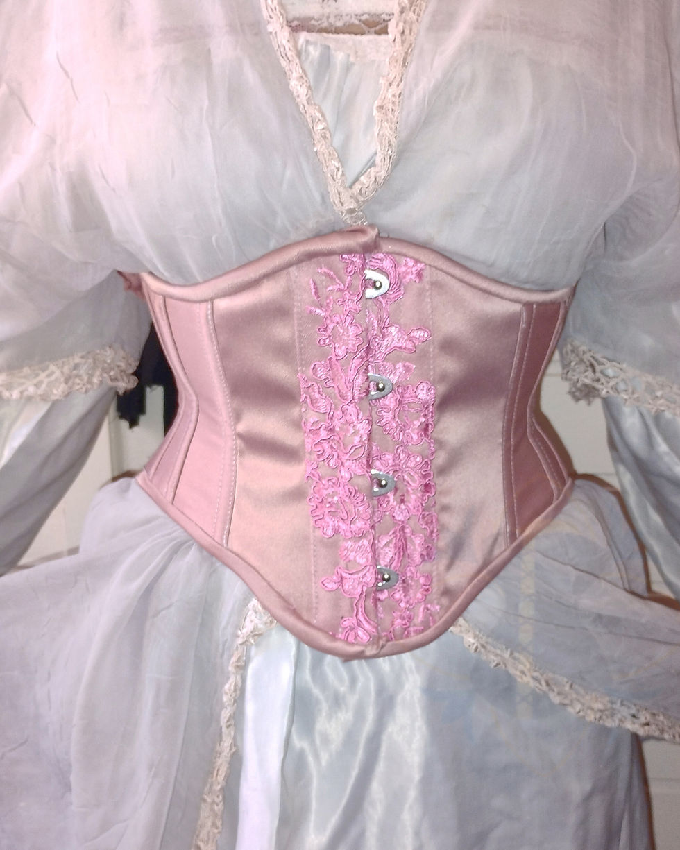 Waist Cincher com Tule Bordado 170