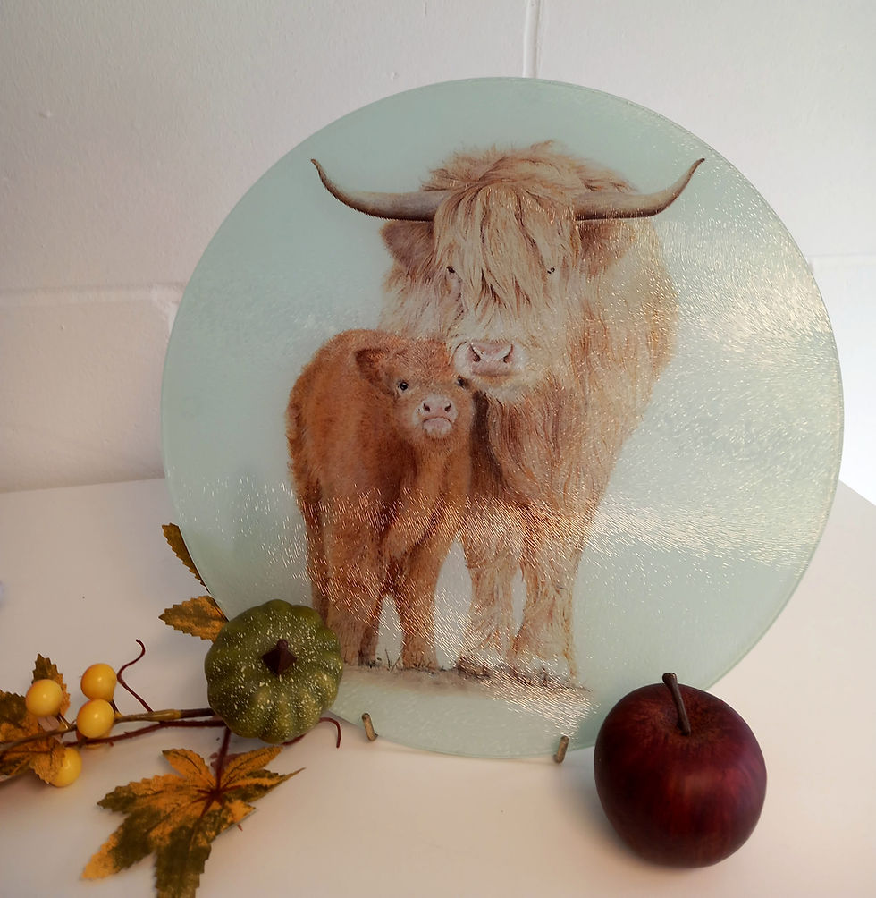 Glass chopping board