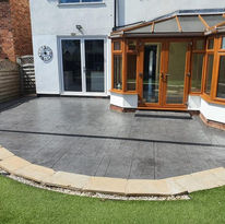 patio in a back garden