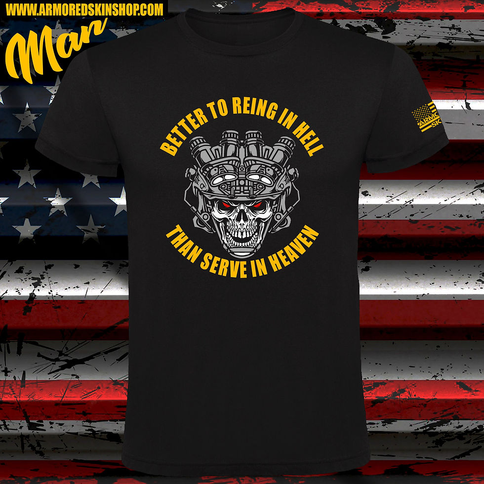 CAMISETA BETTER TO REIGN IN HELL THAN SERVE IN HEAVEN
