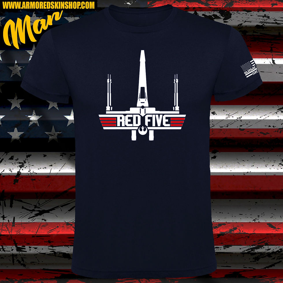 Miniatura: CAMISETA STAR WARS RED FIVE TOP GUN