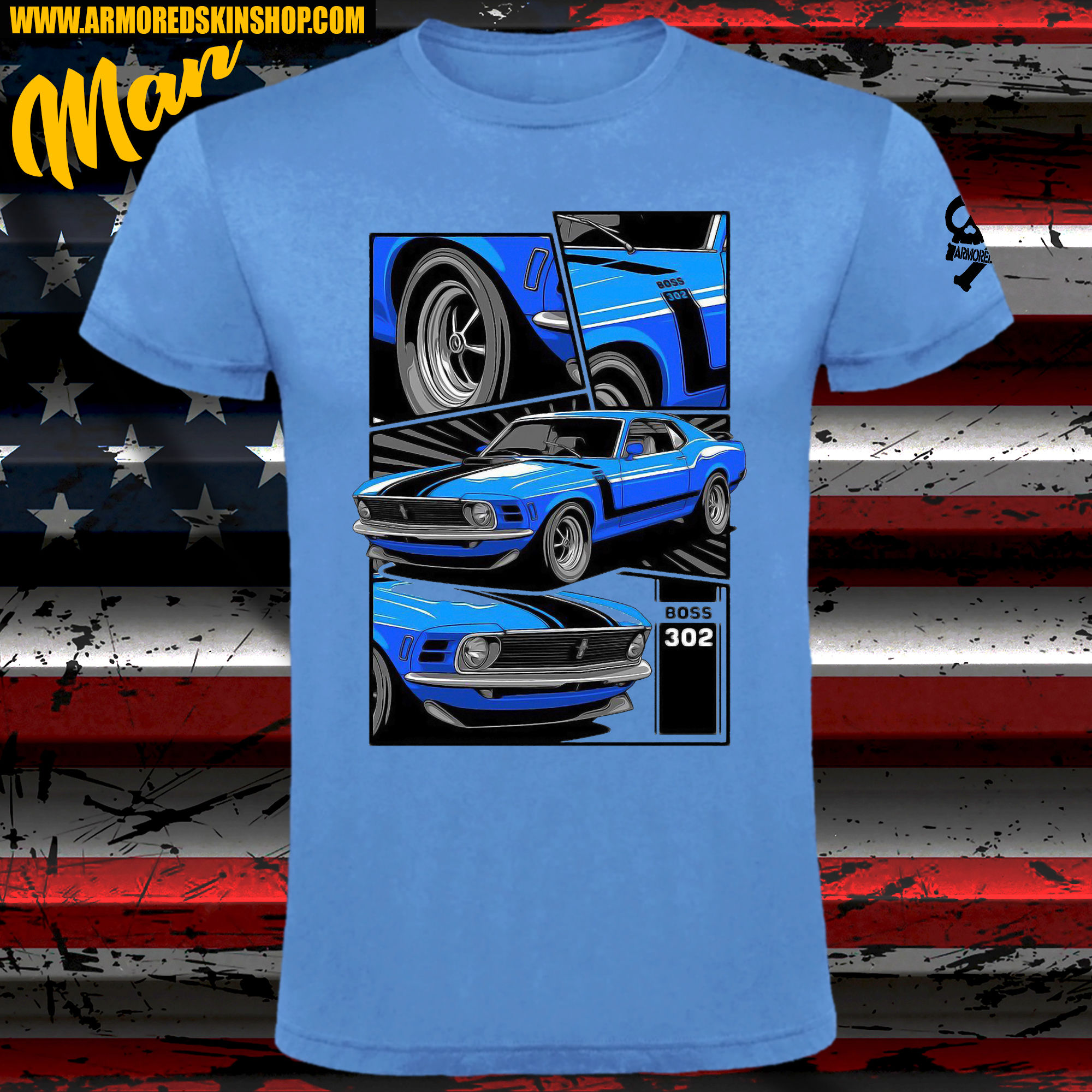 CAMISETA FORD MUSTANG BOSS 302