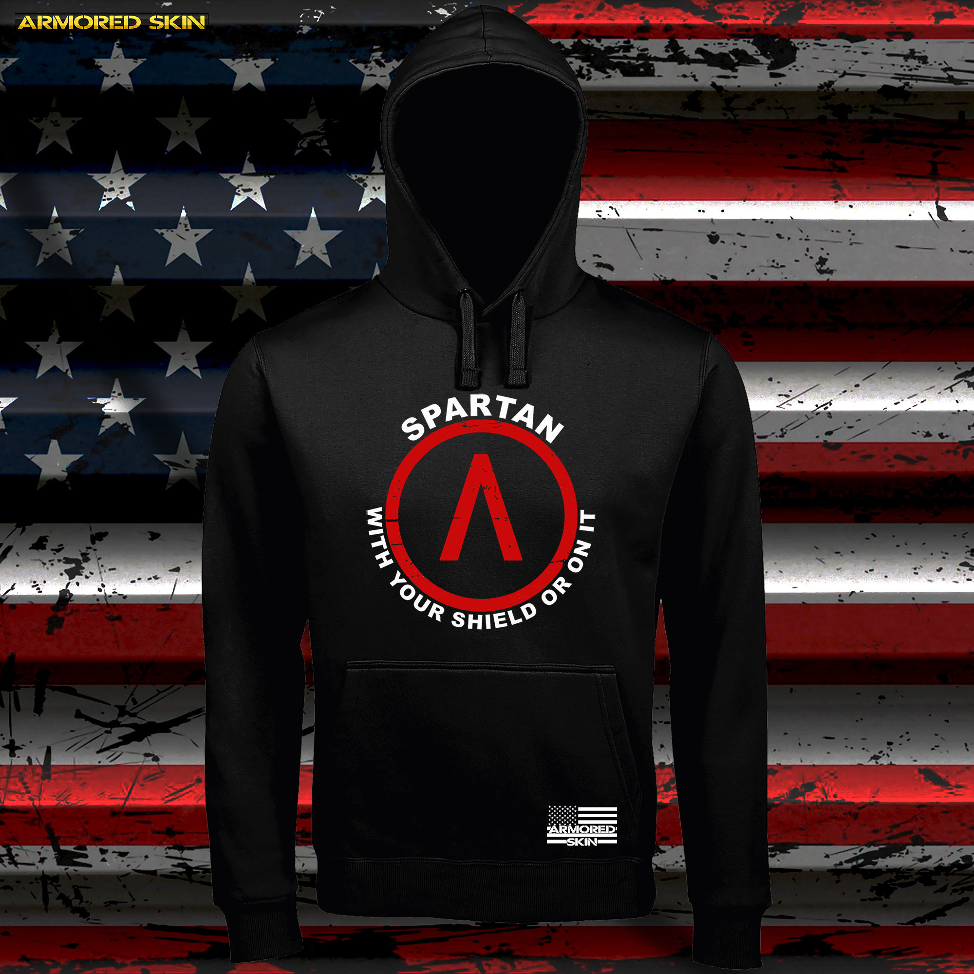 SUDADERA SPARTAN WITH YOUR SHIELD...