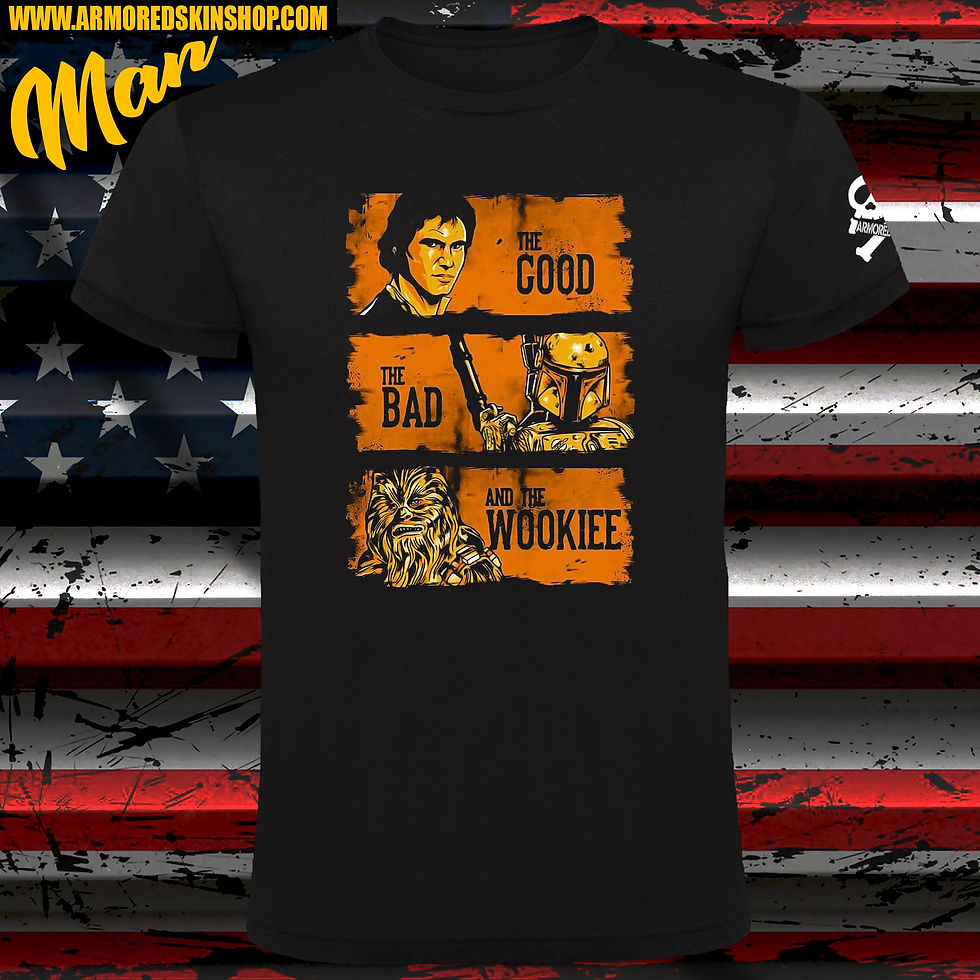 CAMISETA STAR WARS THE GOOD THE BAD