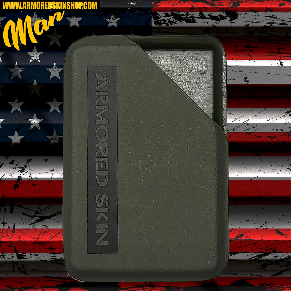 TARJETERO KYDEX ARMORED SKIN VERDE