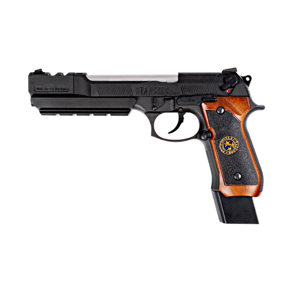 Miniatura: PISTOLA WE M92 BIOHAZARD EXTENDED METAL NEGRA/PLATA