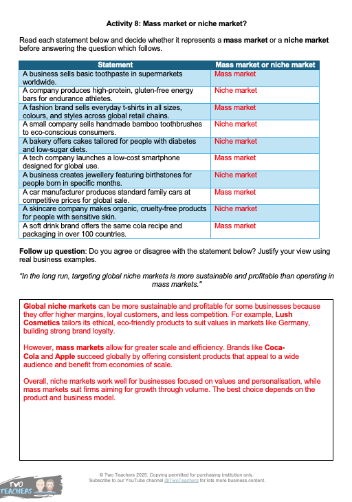 Thumbnail: Edexcel A Level Topic 4.3 Teacher Resource Pack