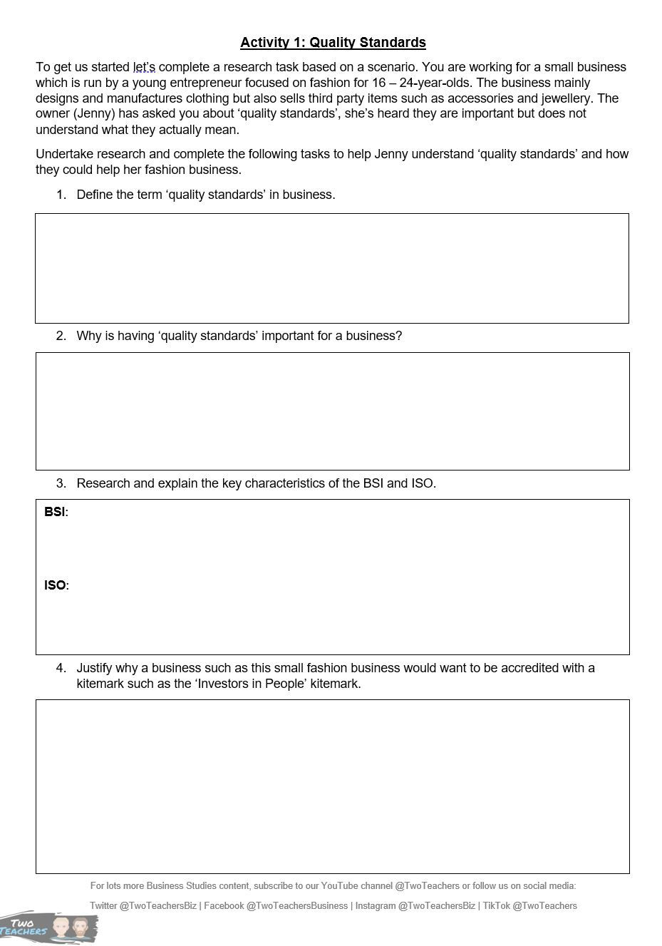 Thumbnail: BTEC Business Unit 6: Principles of Management Learning Aim F | Resource Pack