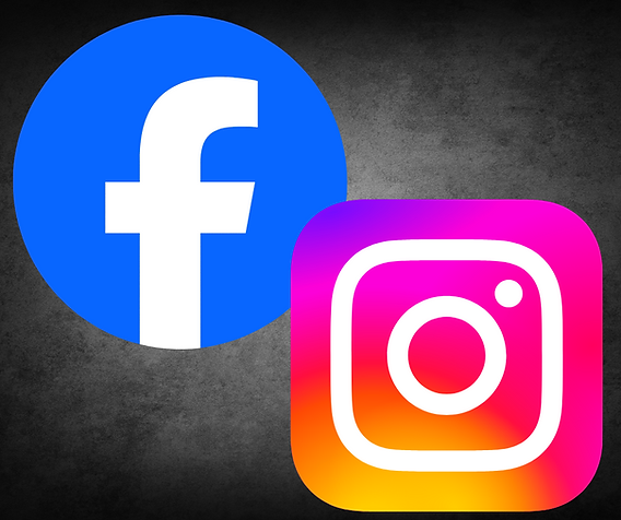 facebook instagram png black
