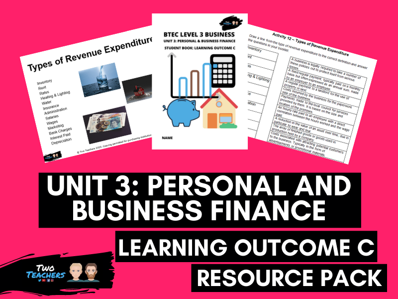 Unit 3: Personal & Business Finance Outcome C Resource Pack