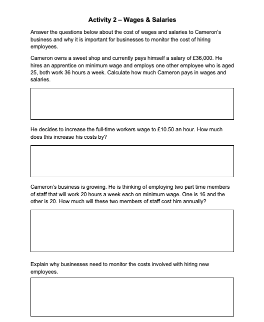 Thumbnail: BTEC Business Unit 7: Business Decision Making Learning Aim E Resource Pack