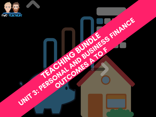 Unit 3: Personal & Business Finance Bundle Aims A to F | Two Teachers