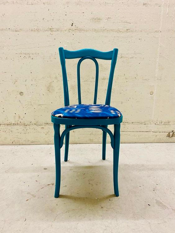 J.w & J. Kohn Bugholz Wiener Stühl in Türkis