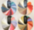 Color swatch fans for each season