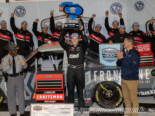 Corey Heim won the NASCAR Craftsman Truck Series race at Darlington Raceway 